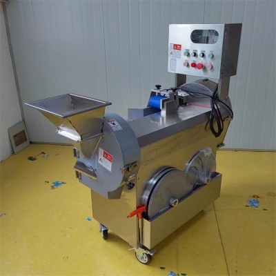 商用多功能切菜機(jī) 850型數(shù)控雙頭切菜機(jī) 食堂豆角韭菜蔬菜切段機(jī)