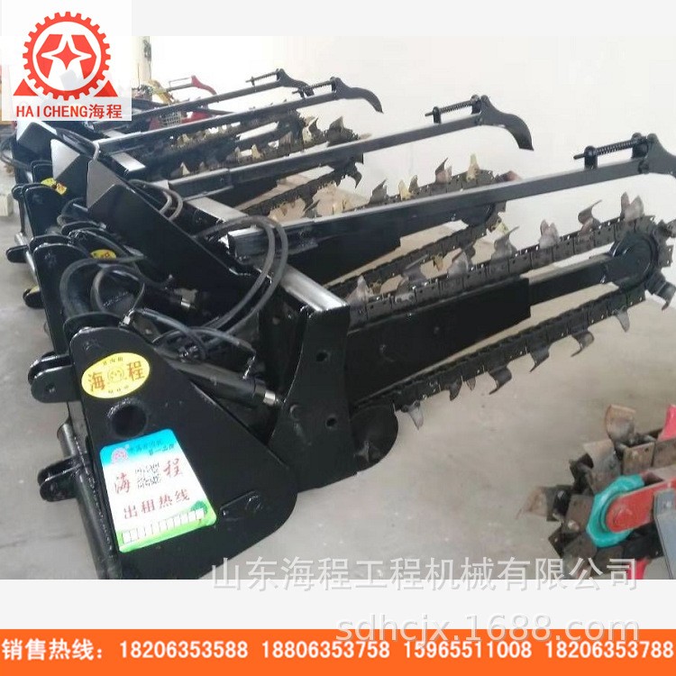 電纜開溝機 開溝機多少錢一臺 農(nóng)田開溝機 圓盤鏈?zhǔn)介_溝機