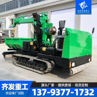 3噸小型履帶隨車吊全地形鋼制履帶自備吊隨車起重自卸車箱運(yùn)輸車