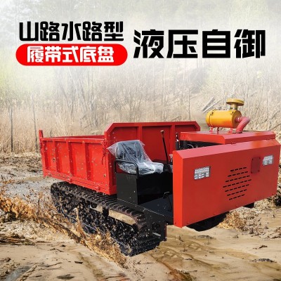 小型履帶運(yùn)輸車 全地形液壓自卸車工程農(nóng)用履帶運(yùn)輸車爬山虎