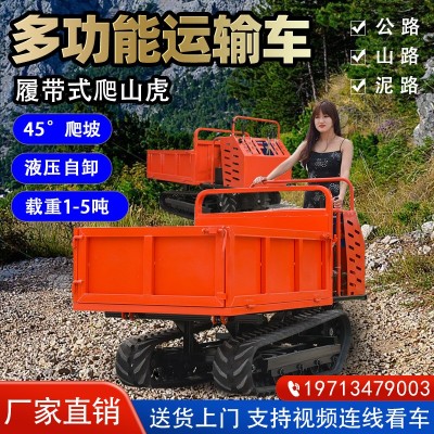 小型爬山虎式農(nóng)用履帶運(yùn)輸車 農(nóng)用搬運(yùn)車 全地形履帶運(yùn)輸裝載車