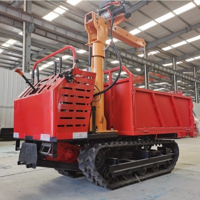 小型手扶履帶運(yùn)輸車山地農(nóng)用履帶運(yùn)輸自卸車全地形爬山虎運(yùn)輸車