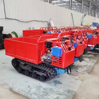 小型手扶履帶運輸車 山地果園農(nóng)用自卸翻斗履帶車全地形爬坡王
