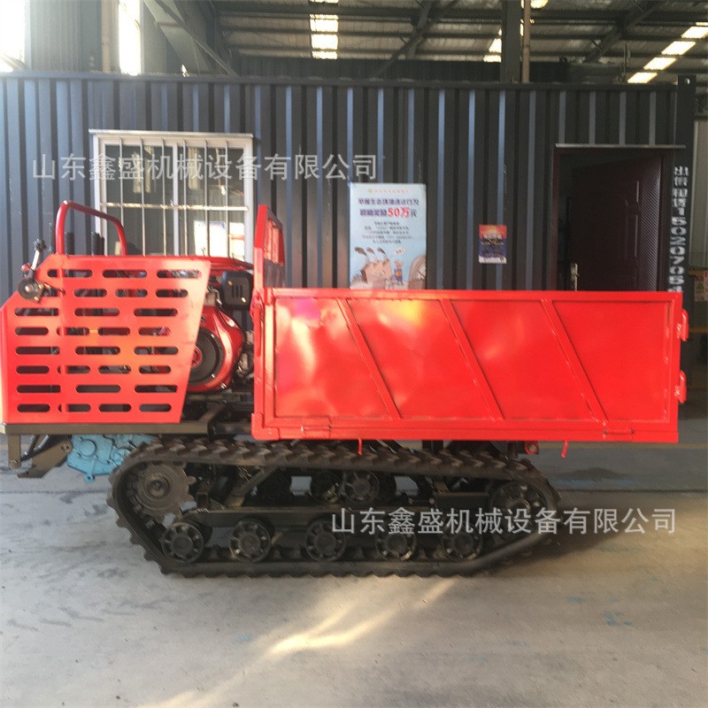 小型履帶運(yùn)輸車 2T全地形爬山虎運(yùn)輸車 果園山地用液壓自卸農(nóng)用車