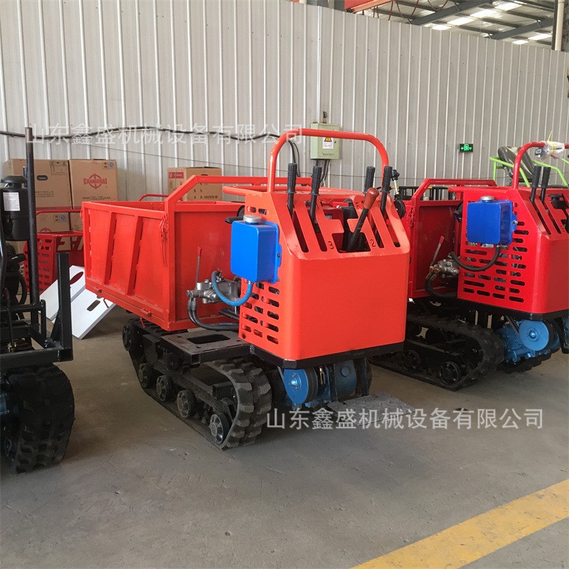 柴油履帶運(yùn)輸車 建筑工程砂石運(yùn)輸車 林園農(nóng)用液壓自卸履帶裝載車