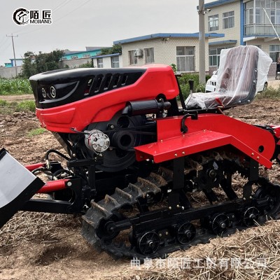 農(nóng)用乘坐式履帶微耕機(jī) 多功能一體拖拉機(jī) 水田打漿機(jī)