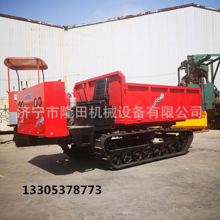 全地形爬坡虎履帶運輸車 農(nóng)用自卸履帶運輸車 田地搬運手扶履帶車