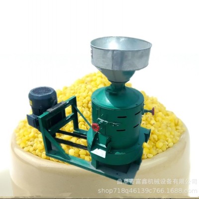 高粱谷子去皮碾米機 家用糧食脫殼碾米機 多用途電動碾米機