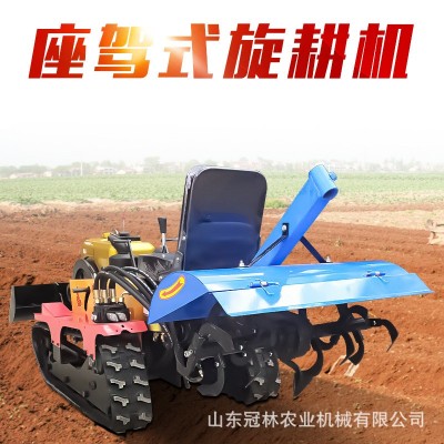 35馬力履帶旋耕機座駕式農(nóng)用果園大棚深翻機田園管理履帶旋耕機