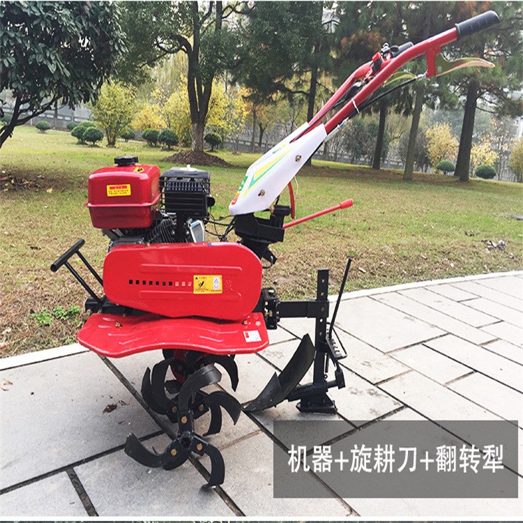 7.5馬力一機(jī)多用手扶式旋耕機(jī)犁地松土旋耕機(jī)開(kāi)溝神器起壟挖溝機(jī)