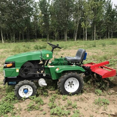 土地耕整田園管理機小四輪拖拉機果園四驅(qū)旋耕機 低矮型單缸多缸