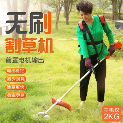 無(wú)刷充電式電動(dòng)割草機(jī)背負(fù)園林打草機(jī)割灌機(jī)農(nóng)用家用果園除草機(jī)