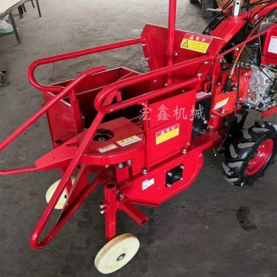 手扶拖拉機(jī)前置玉米收獲機(jī) 魯科單壟收棒子機(jī)