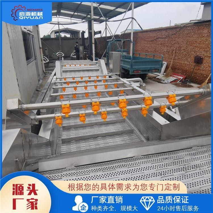 啟源機(jī)械 茼蒿噴淋式氣泡清洗機(jī) 野菜土豆水果蔬菜清洗設(shè)備