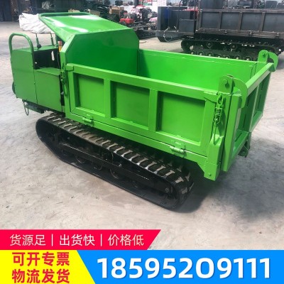 小型履帶運(yùn)輸車現(xiàn)貨 農(nóng)用爬山虎自上料翻斗車 全地形履帶隨車吊