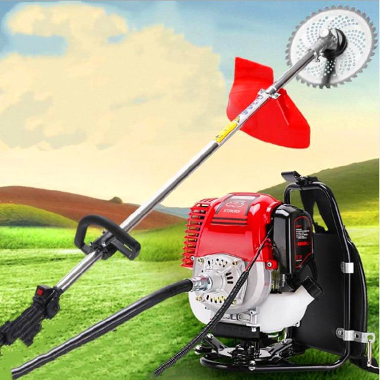 四沖程側(cè)掛式大棚地除草翻土機(jī) 背負(fù)式高枝綠籬剪 農(nóng)用汽油割灌機(jī)
