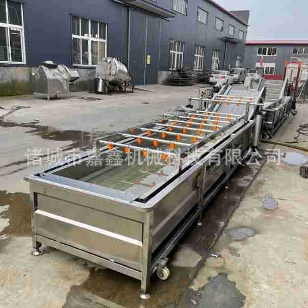 全自動(dòng)海帶清洗機(jī) 裙帶菜氣泡翻滾清洗設(shè)備 海白菜洗菜清洗流水線