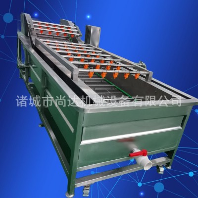 凈菜加工成套流水線 去農(nóng)殘高壓噴淋清洗機 氣泡翻滾果蔬清洗機