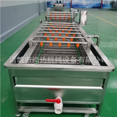 水果類氣泡清洗機 柑橘橙子大產(chǎn)能氣泡清洗風干流水線 氣泡清洗機