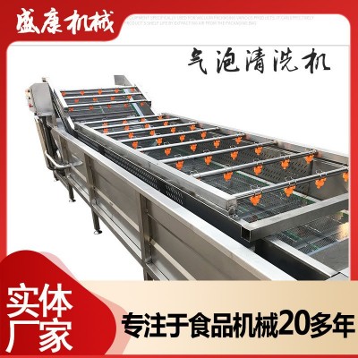 全自動(dòng)氣泡果蔬玉米去須清洗機(jī) 圣女果氣泡清洗機(jī)毛輥清洗機(jī)