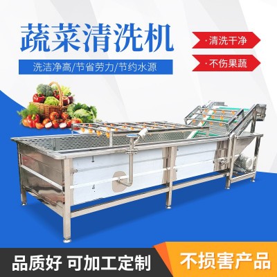 果蔬清洗機高壓海帶氣泡清洗機 辣椒酸菜蔬菜洗菜機凈菜 生產(chǎn)線