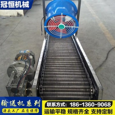 冠恒機械 輸送平穩(wěn) 蛋撻皮網(wǎng)帶輸送機 蔬菜瓜果晾干機 各種生產(chǎn)流水線
