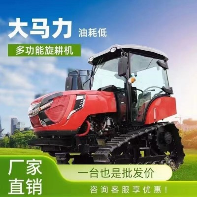 80馬力履帶旋耕機 高底盤多功能拖拉機 水田專用