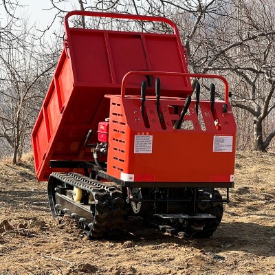 工程農(nóng)用山地履帶運(yùn)輸車山區(qū)爬坡王小型爬山虎液壓升降翻斗自卸車