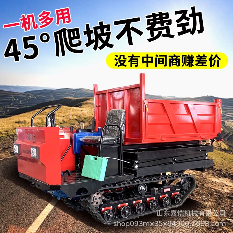 多種規(guī)格履帶運(yùn)輸車2-10噸山地運(yùn)輸車果園丘陵爬山虎農(nóng)用翻斗車