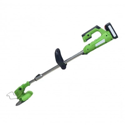 家用農(nóng)用手提式小型除草機充電鋰電池無線割草機21V二電1充割草機