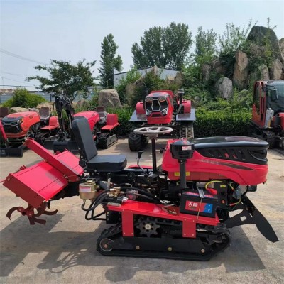 履帶式微耕機(jī) 多功能水旱兩用旋耕機(jī) 使用壽命長(zhǎng)