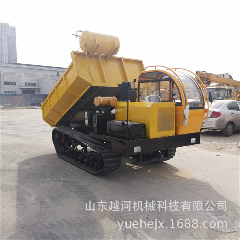 越河YH-LYQ8G型號(hào)8T液壓翻斗自卸車(chē)產(chǎn)品載重8000kg 履帶運(yùn)輸車(chē)