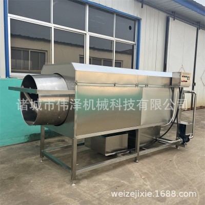 偉澤滾筒清洗機 蛤蜊清洗設(shè)備 中藥材清洗流水線 純304不銹鋼制作