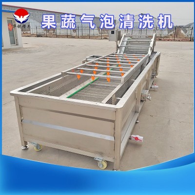 商用果蔬氣泡清洗機海蜇清洗加工設備小龍蝦高壓鼓泡式清洗機果