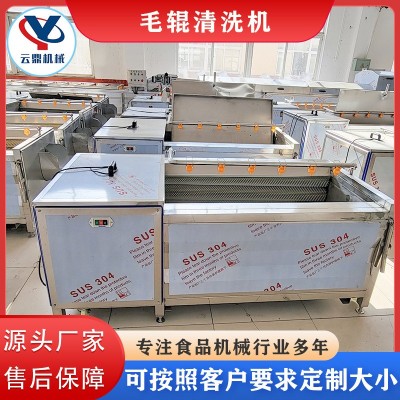全自動(dòng)毛輥清洗機(jī) 豬頭豬蹄羊蹄去毛清洗機(jī) 肉類皮毛毛刷清洗機(jī)器