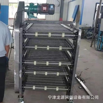 廠(chǎng)家直銷(xiāo)不銹鋼多層網(wǎng)帶輸送機(jī)大型食品級(jí)多層網(wǎng)帶烘干輸送機(jī)