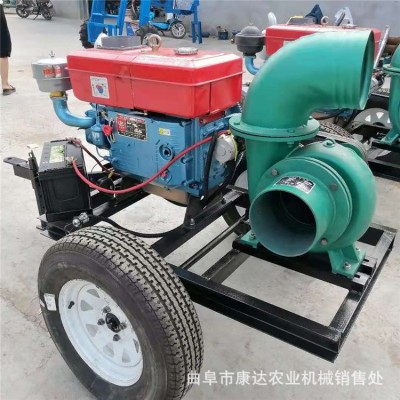 框架式抽水排水泵 移動式水泵 山地河道抽水灌溉泵 電啟動柴油泵