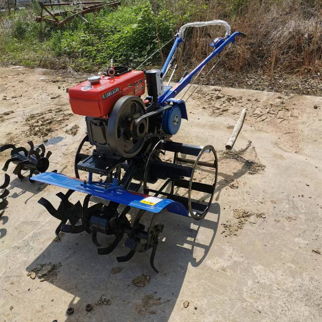 家用小型手扶8匹柴油水田微耕機(jī)鐵輪農(nóng)田打田機(jī)旱地旋耕拖拉機(jī)