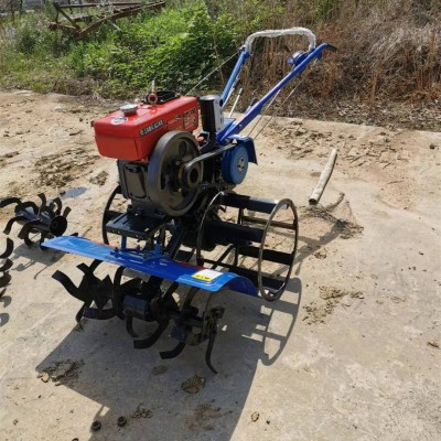 家用小型手扶8匹柴油水田微耕機(jī)鐵輪農(nóng)田打田機(jī)旱地旋耕拖拉機(jī)