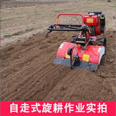 林業(yè)山地開荒大馬力旋耕機多功能小型四驅微耕機手扶式農用開溝機