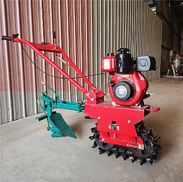 多功能鏈軌微耕機旋耕機小型農(nóng)用柴油耕地機家用翻地機犁地開溝機