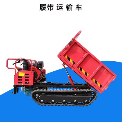 柴油履帶運(yùn)輸車農(nóng)用手扶式履帶車小型水陸泥濘路翻斗車源頭供應(yīng)