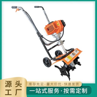 廠家農(nóng)用鋤地翻土機家用小型微耕機多功能菜園手推小型汽油旋耕機