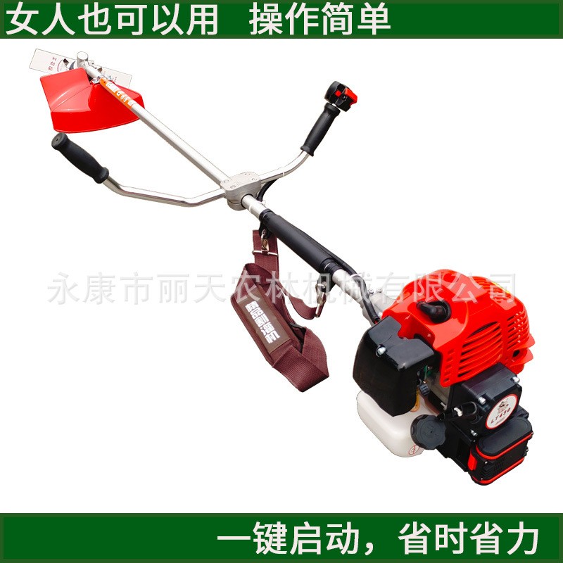 電啟動(dòng)二沖程割草機(jī)側(cè)掛式割灌機(jī)背負(fù)式打草機(jī)