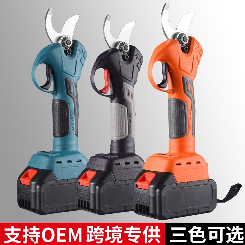 鋰電修枝剪電動(dòng)剪刀果樹(shù)修枝剪刀充電式電剪刀強(qiáng)力園林剪 樹(shù)電剪