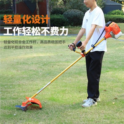 三菱割灌機二沖程側(cè)掛式汽油割草機多功能背負大功率除草機打草機