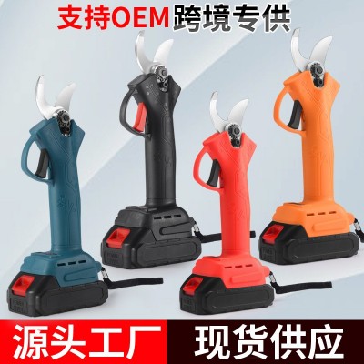 電動(dòng)修枝剪刀果樹剪樹枝剪刀鋰電充電式剪子園林修枝粗枝剪電剪子