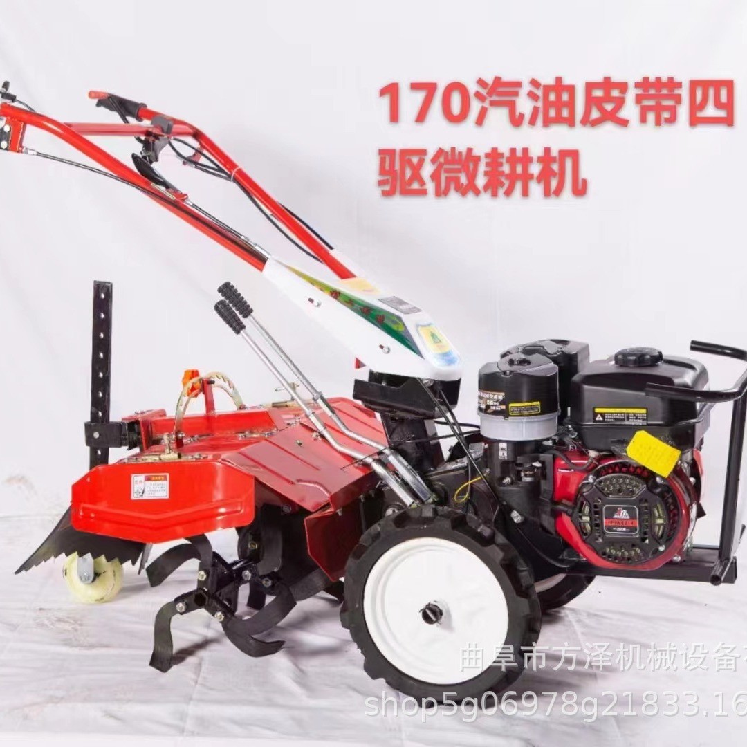 農田水田多功能微耕機 大棚除草旋耕機 果園汽柴油微耕機