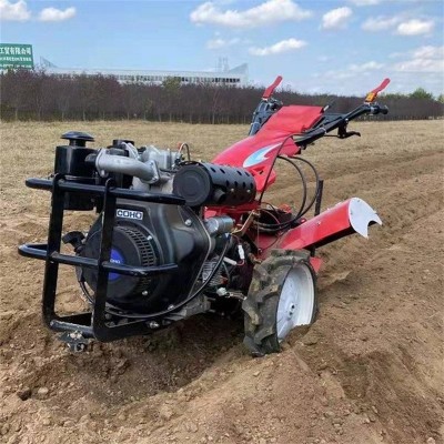 工廠直發(fā)四驅(qū)微耕機(jī) 山地果園小型旋耕機(jī) 大馬力柴油開溝起壟機(jī)