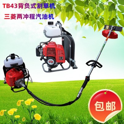 TB43背負式汽油割草機 2沖程大馬力園藝割草機 開荒山林割灌機
